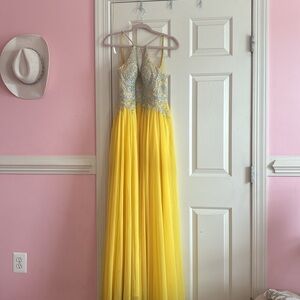 Yellow prom dress